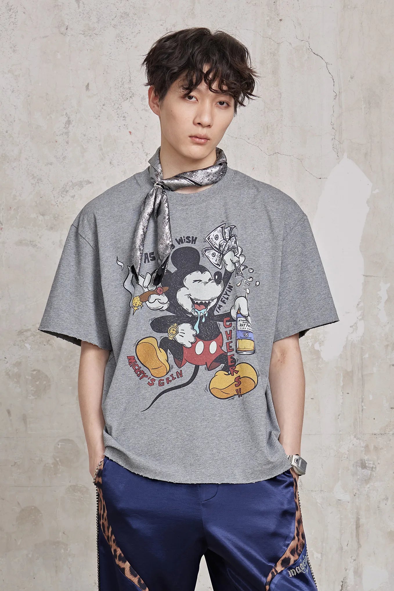 Mickey Mouse Graphic Distressed Tee
