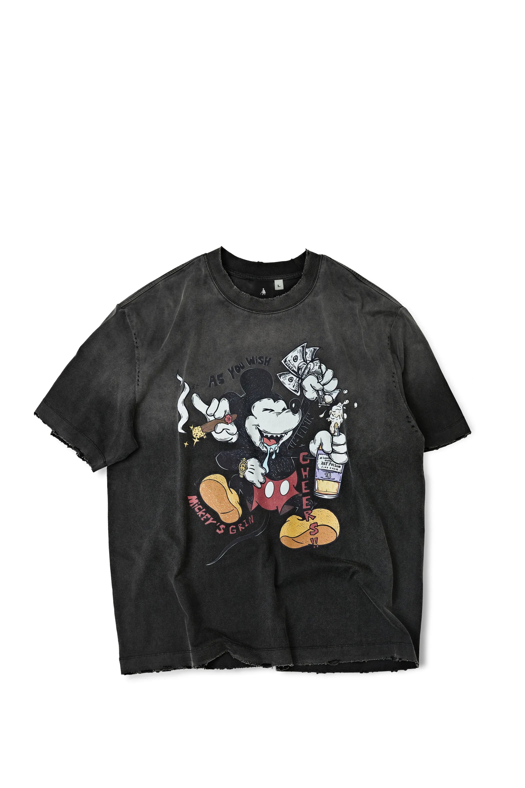 Mickey Mouse Graphic Distressed Tee