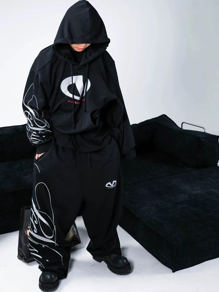 Logo Graphic Oversized Hoodie