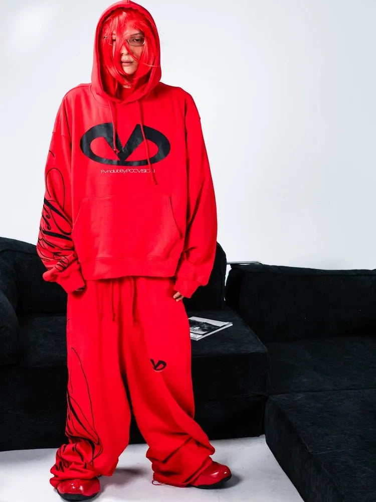 Logo Graphic Oversized Hoodie
