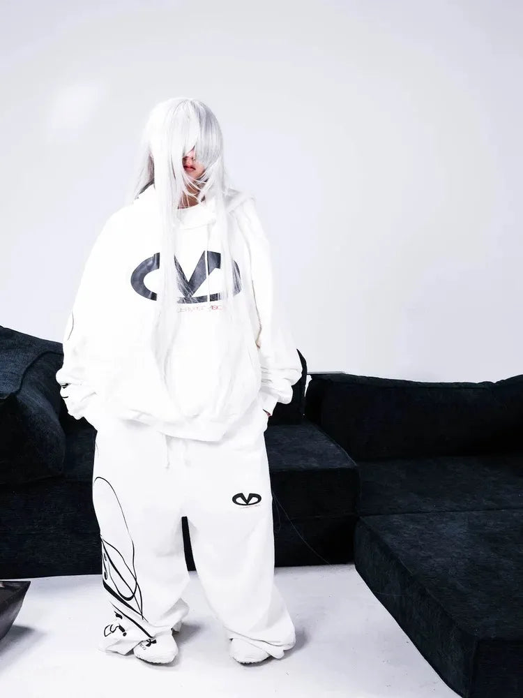 Logo Graphic Oversized Hoodie