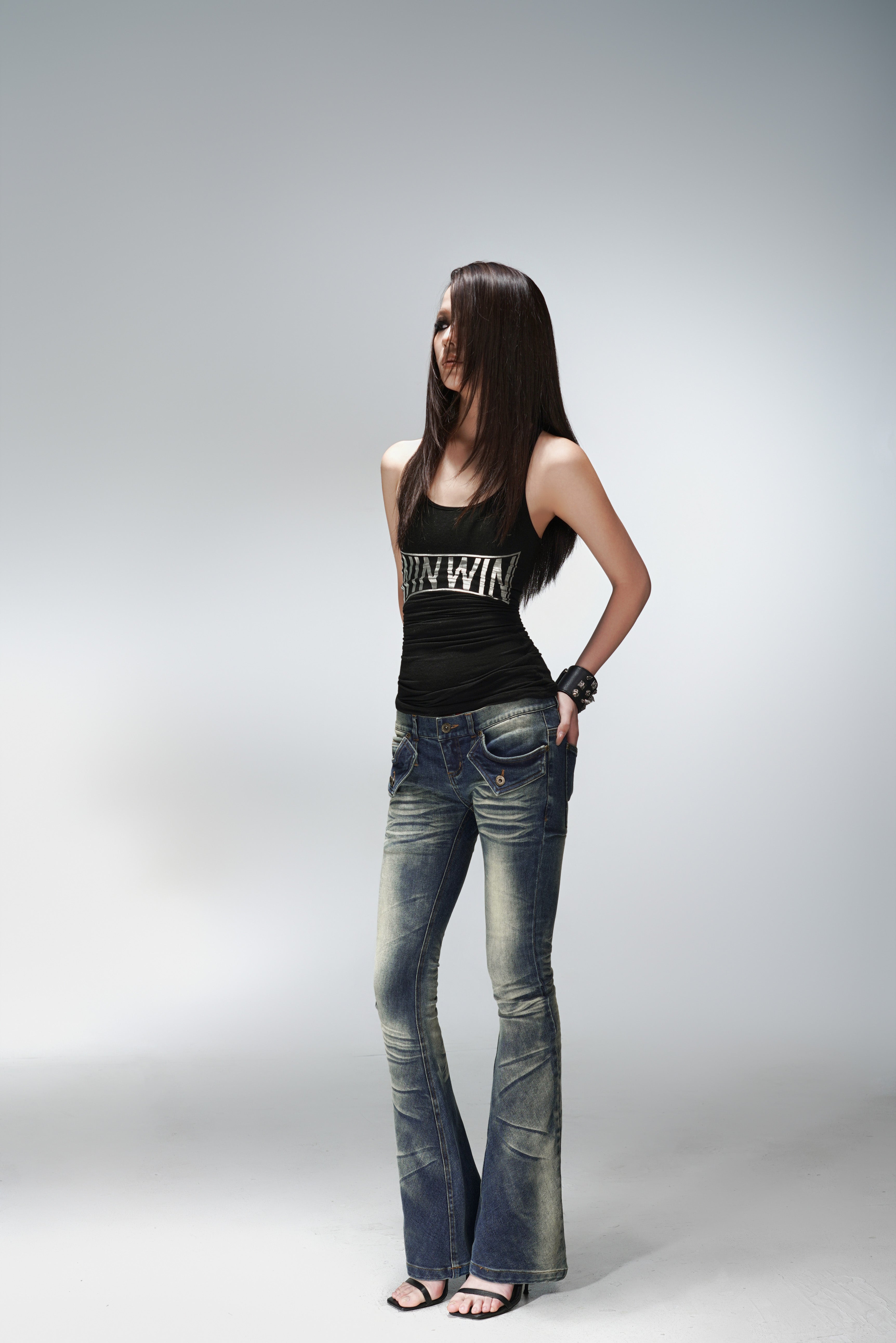Totem Low Rise Stacked Flare Jeans