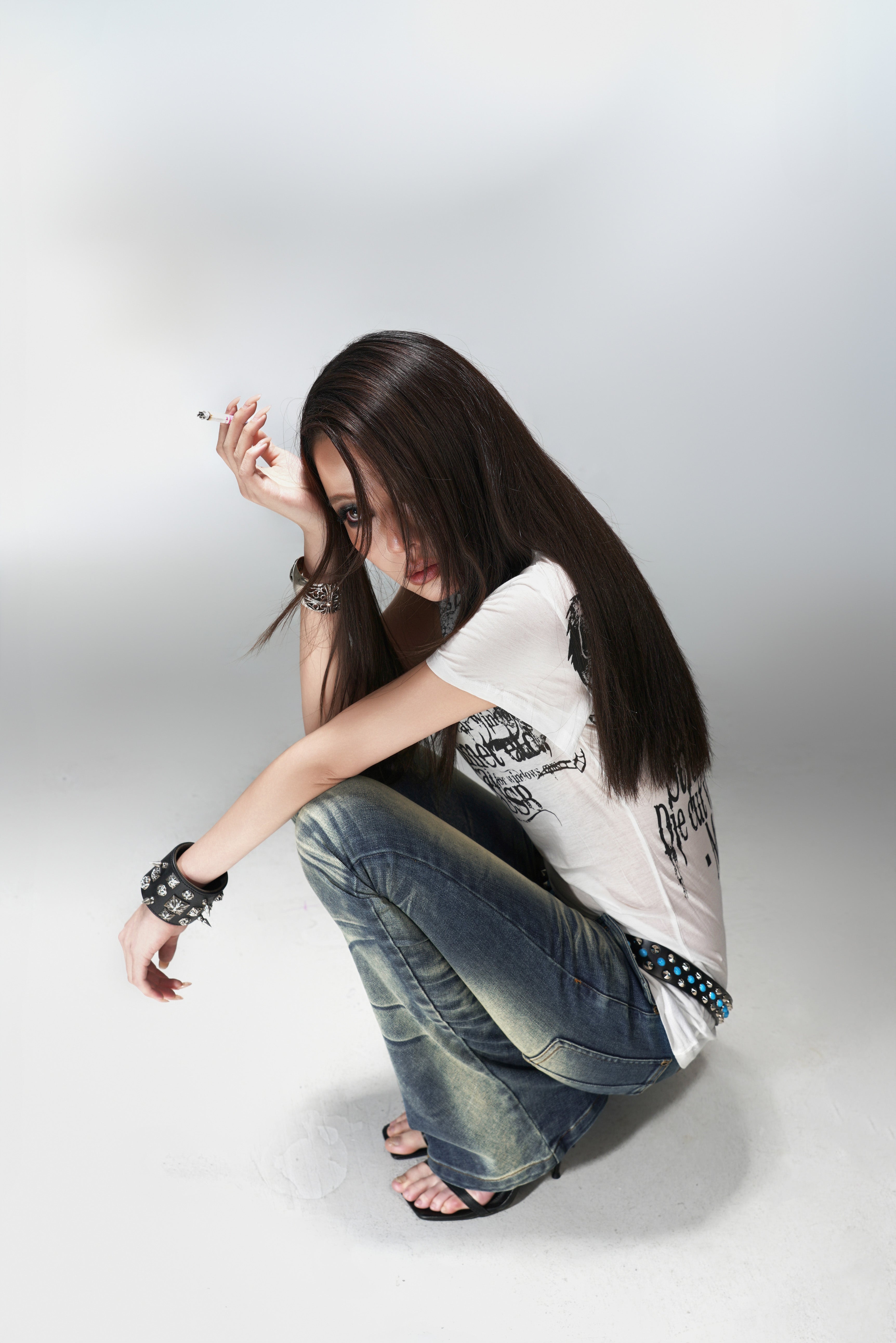 Totem Low Rise Stacked Flare Jeans