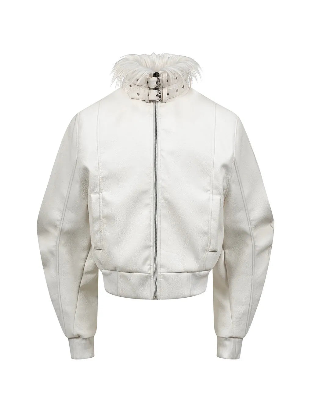 "DËV" Demon strap leather jacket