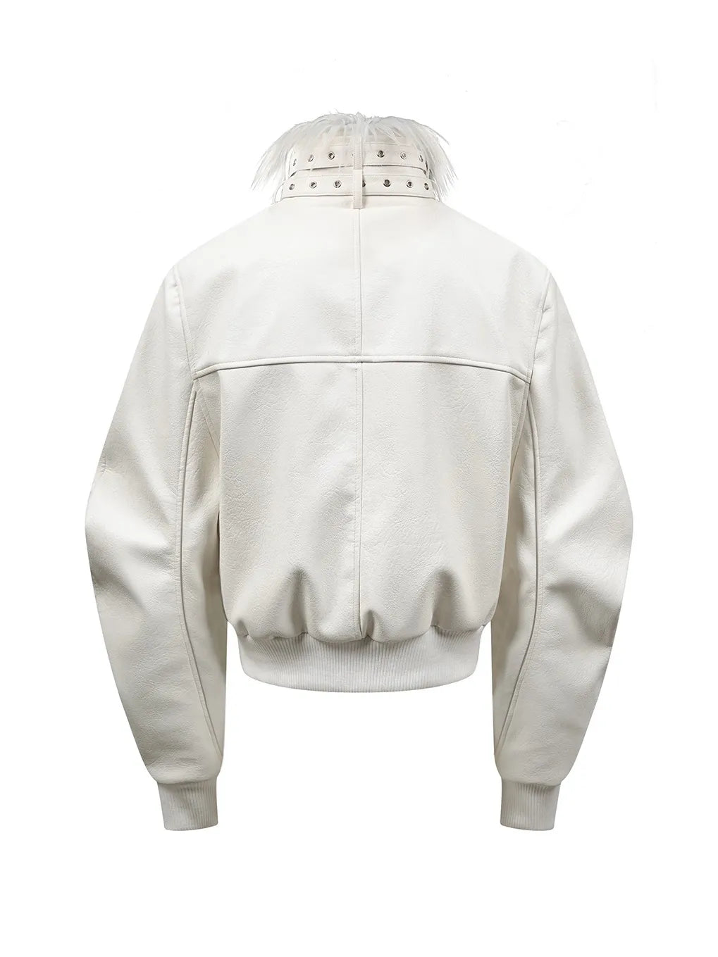 "DËV" Demon strap leather jacket