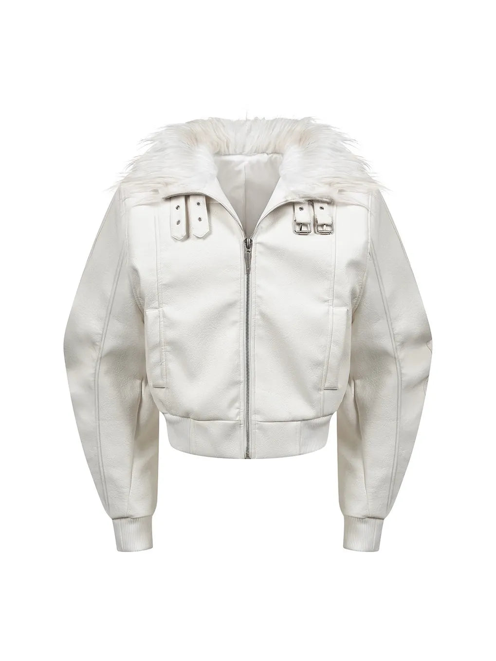 "DËV" Demon strap leather jacket