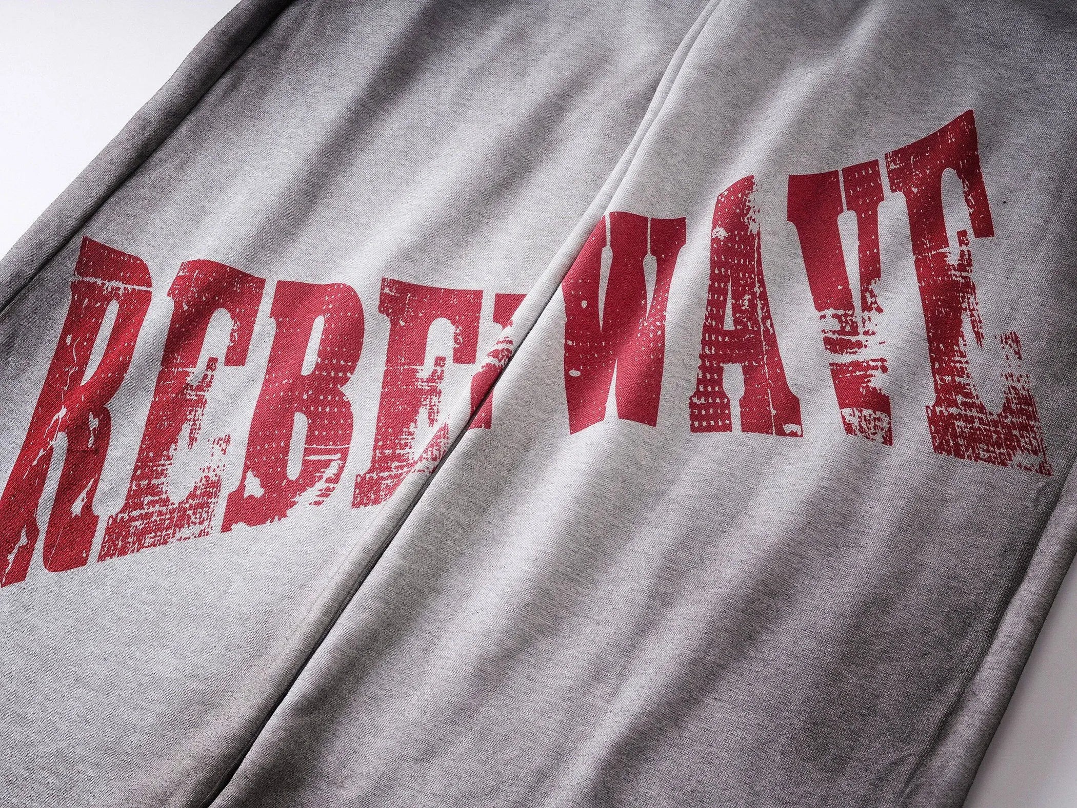 "✝" Distressed reversible sweatpants