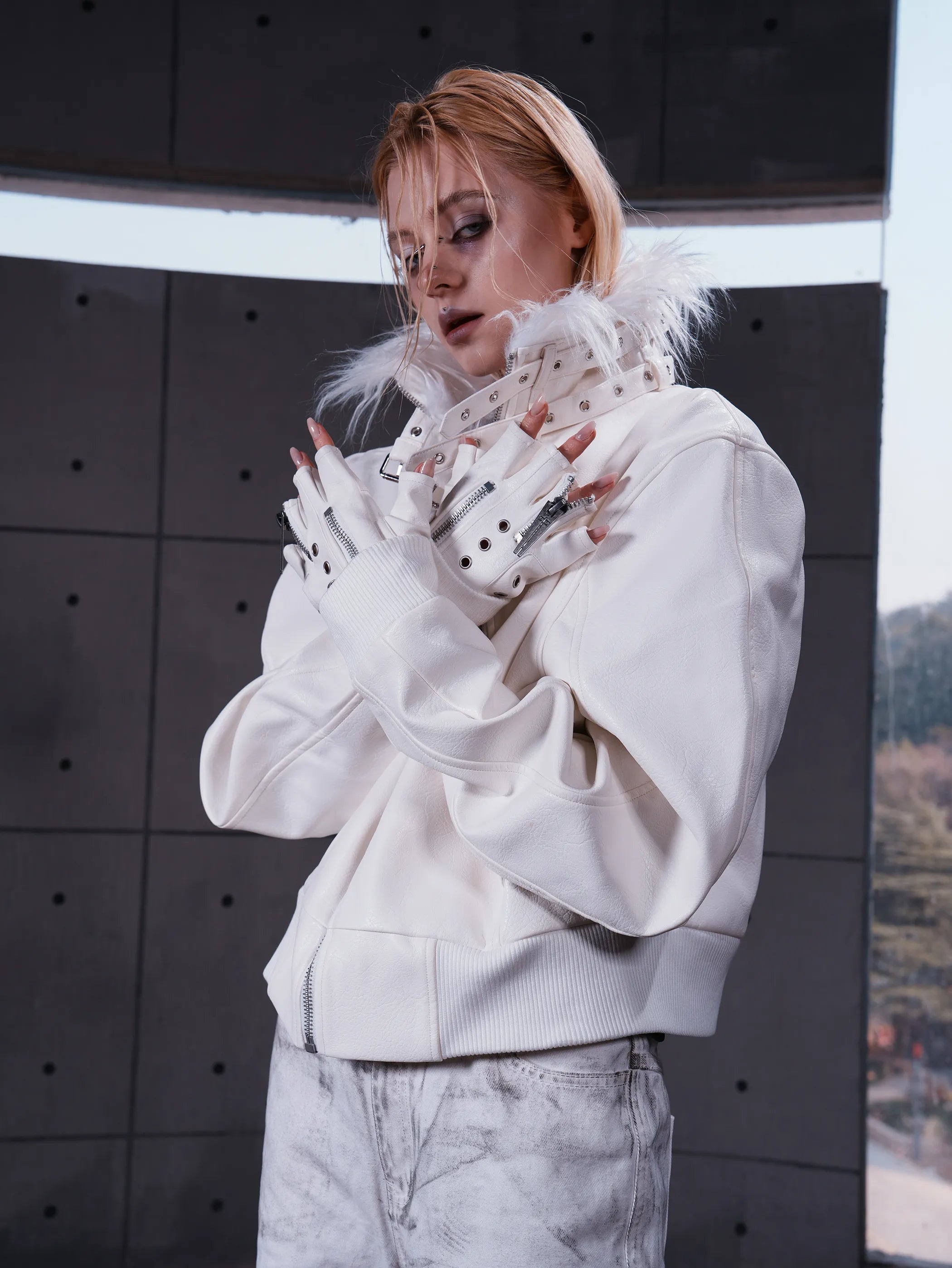 "WØR" Double-zip gloves