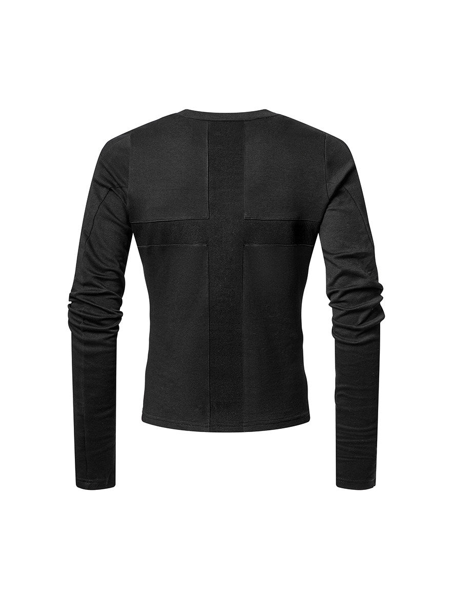 "✝" Fitted base-layer long-sleeve