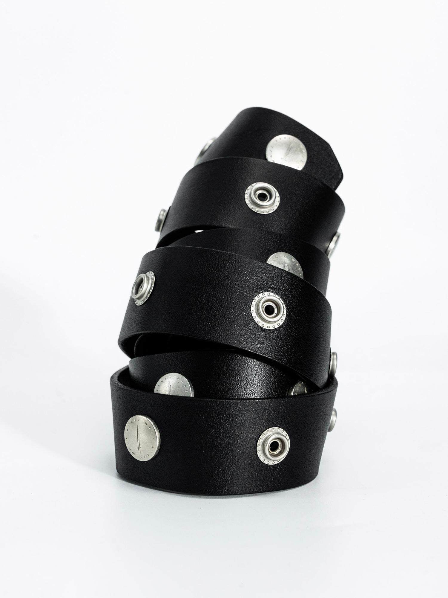 "SØL" Rivet snap-buckle belt