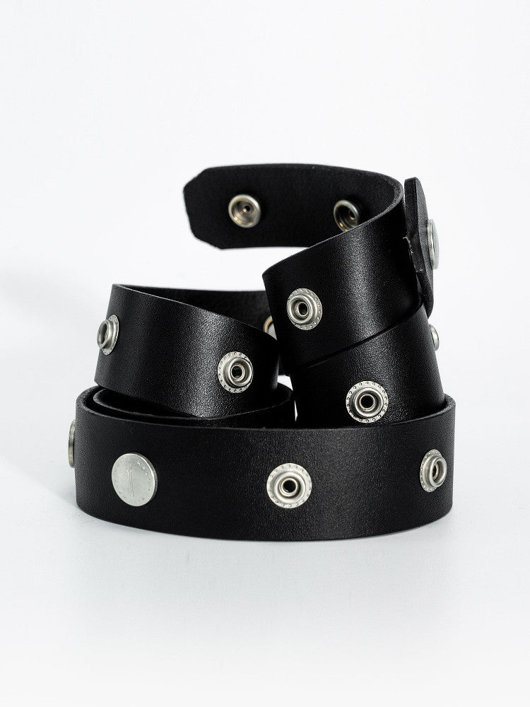 "SØL" Rivet snap-buckle belt