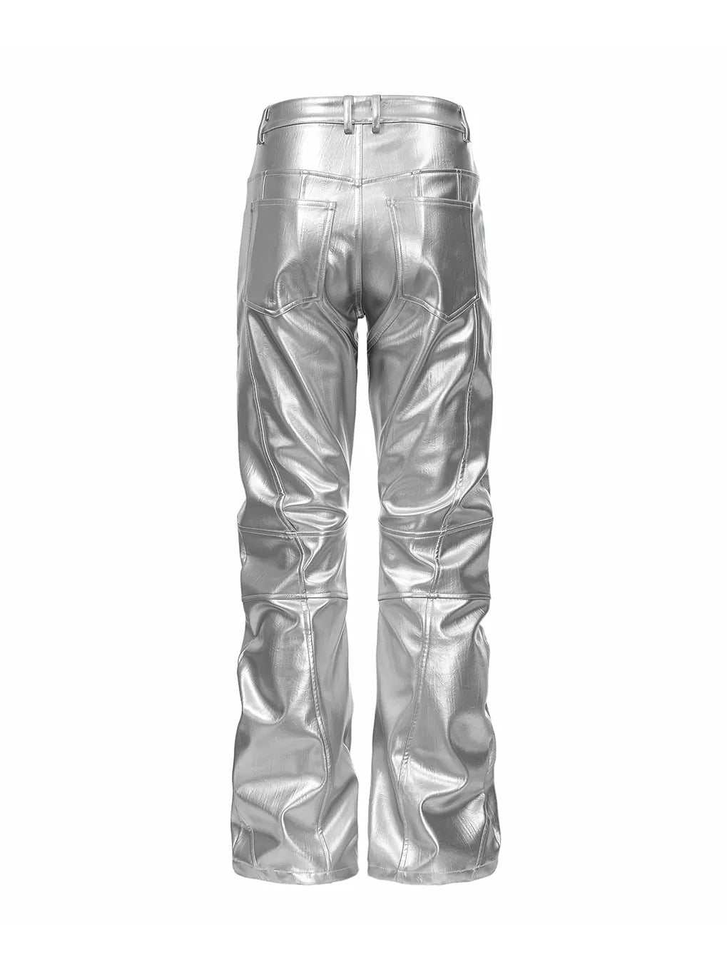 "φ" Straight-leg leather pants