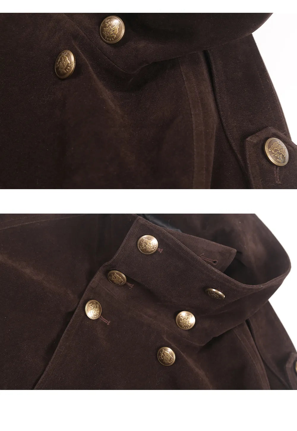 Double-breasted windbreaker cotton coat