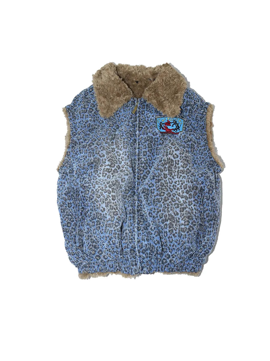 HOPELESS Blue Leopard Vest
