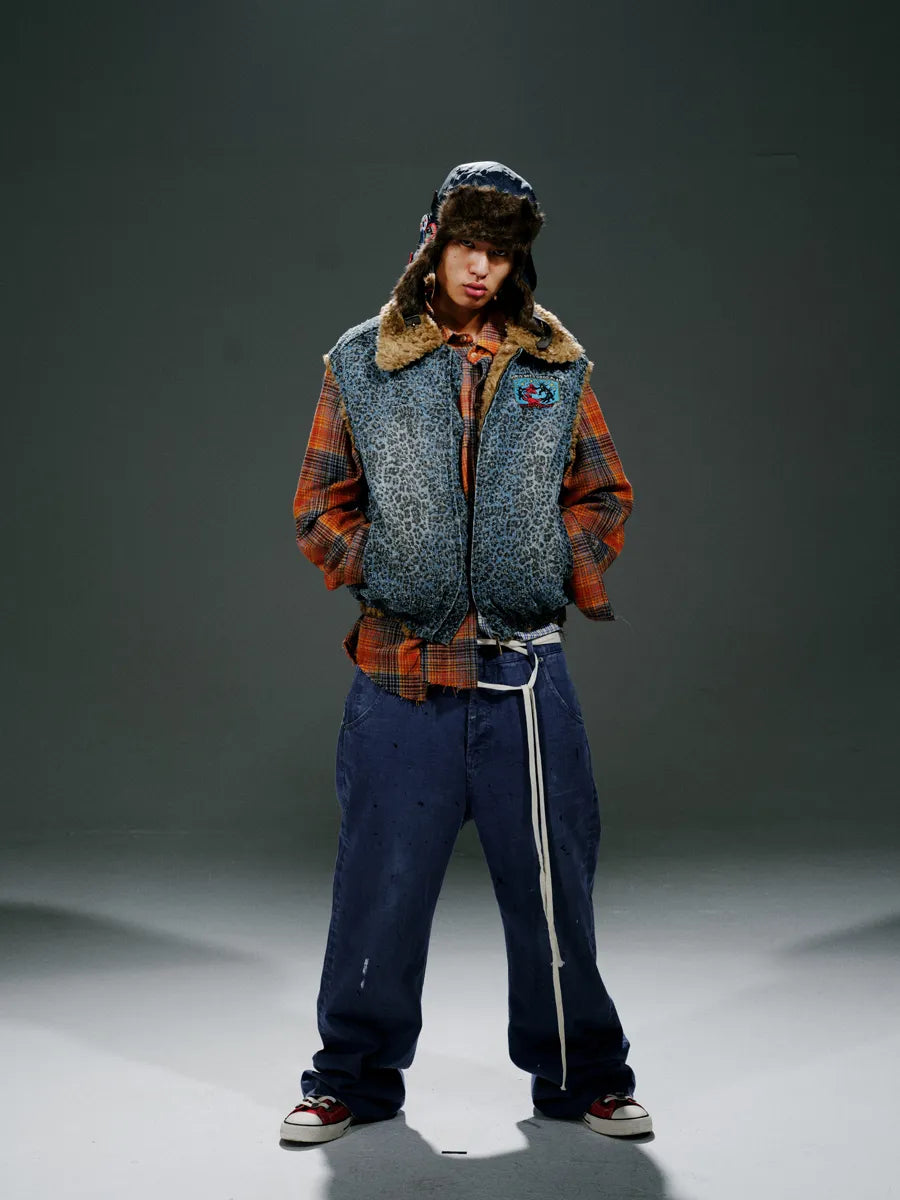 HOPELESS Blue Leopard Vest