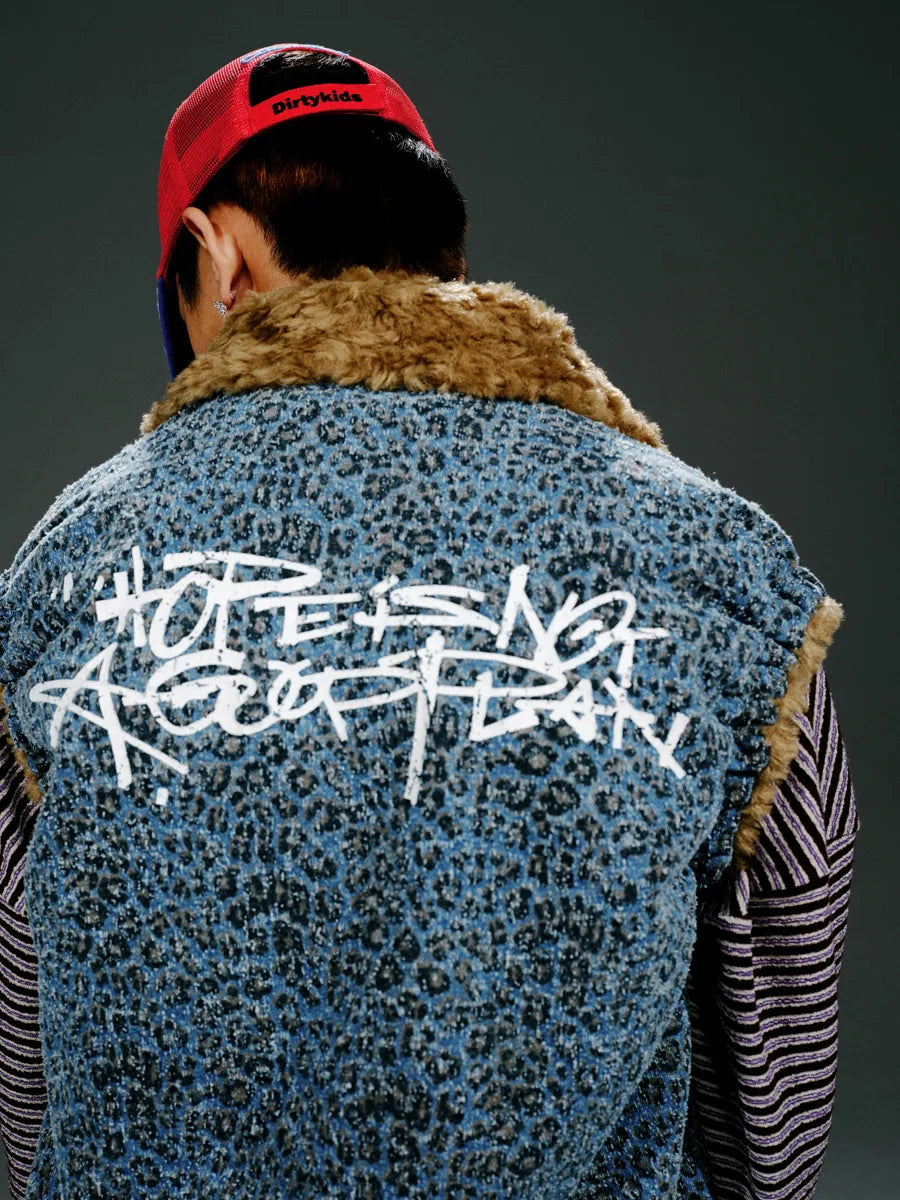 HOPELESS Blue Leopard Vest