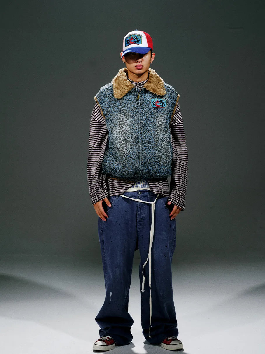 HOPELESS Blue Leopard Vest