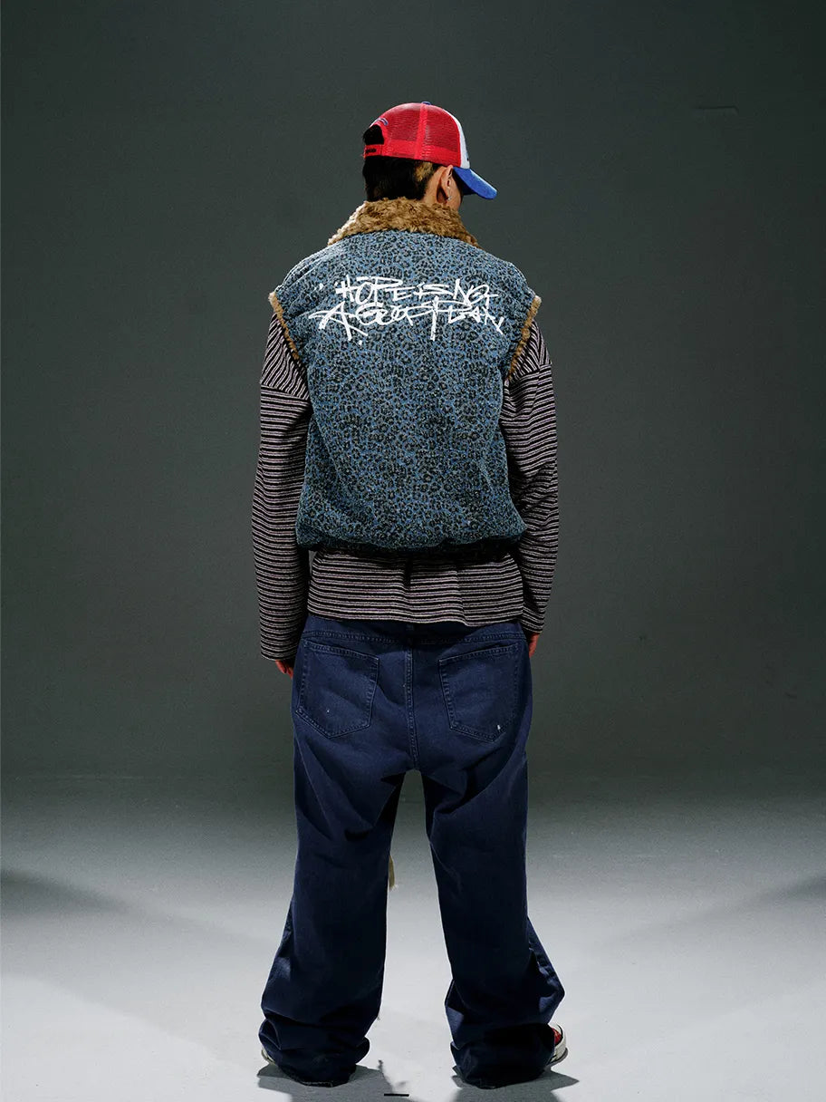 HOPELESS Blue Leopard Vest