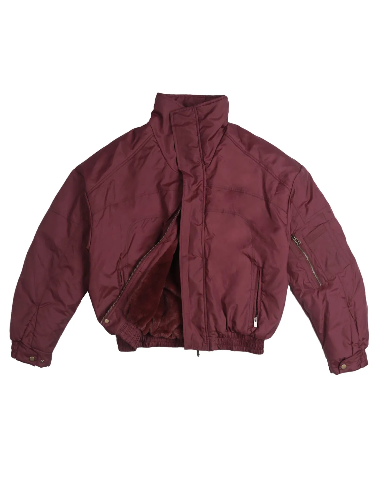 Mercerized nylon "Police uniform" down jacket
