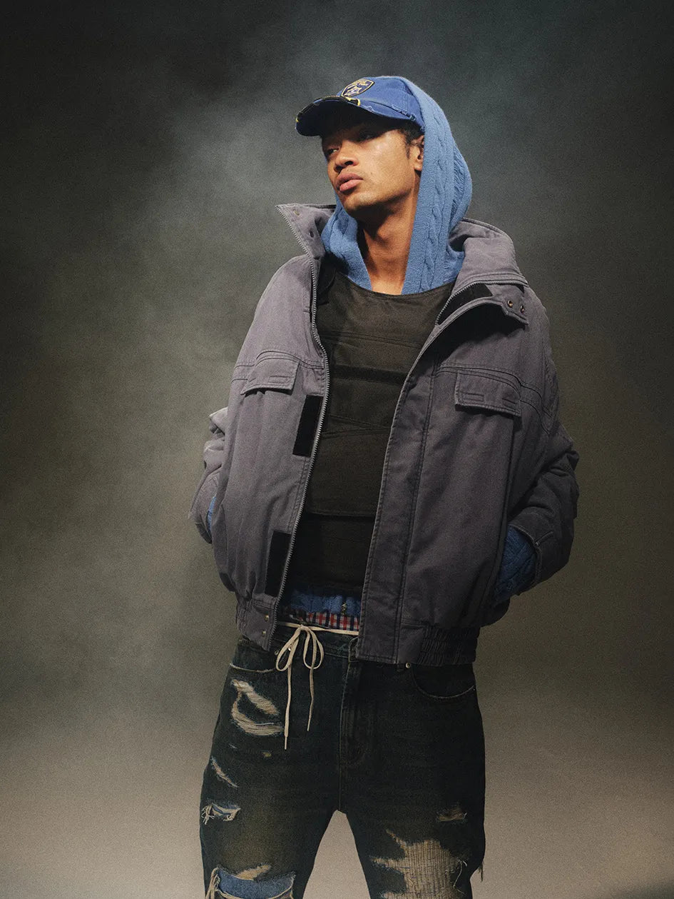 Standing collar "Police uniform" jacket