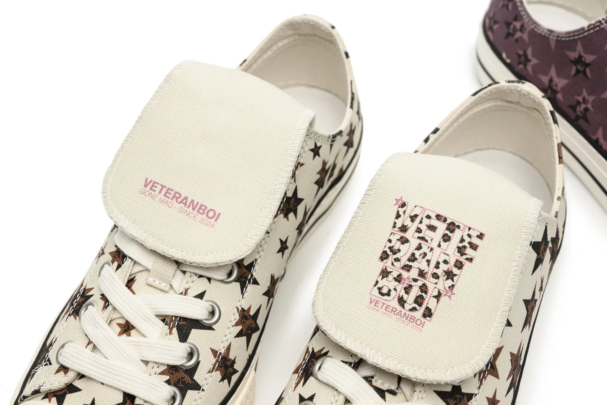 Leopard monogram sneakers