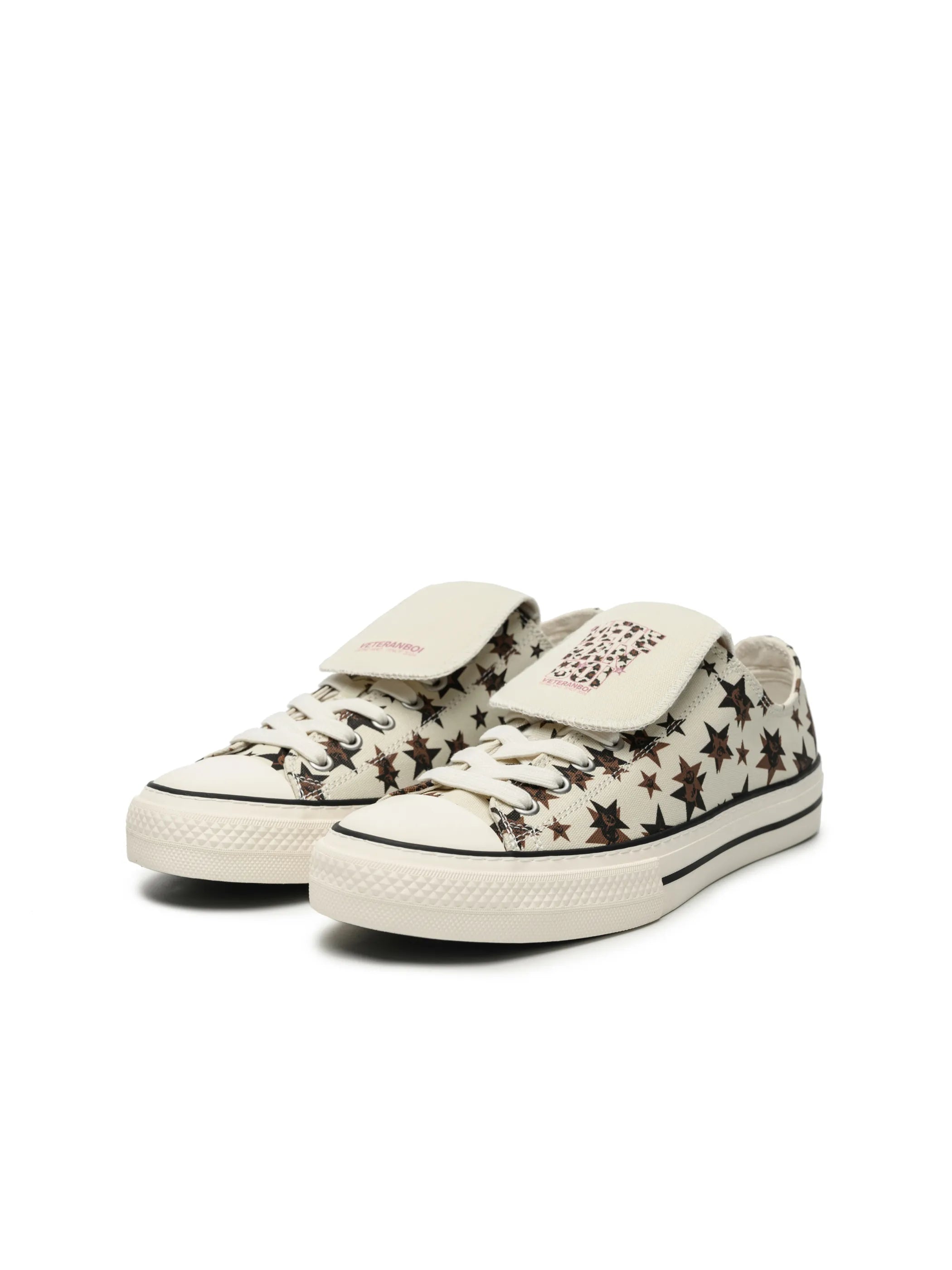 Leopard monogram sneakers