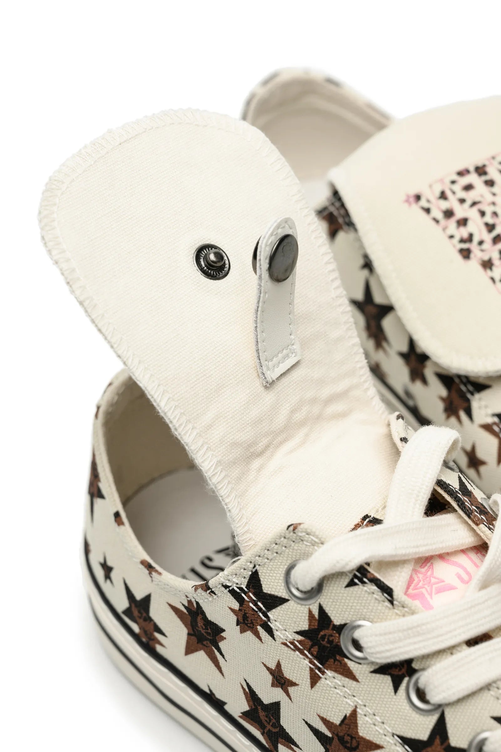 Leopard monogram sneakers