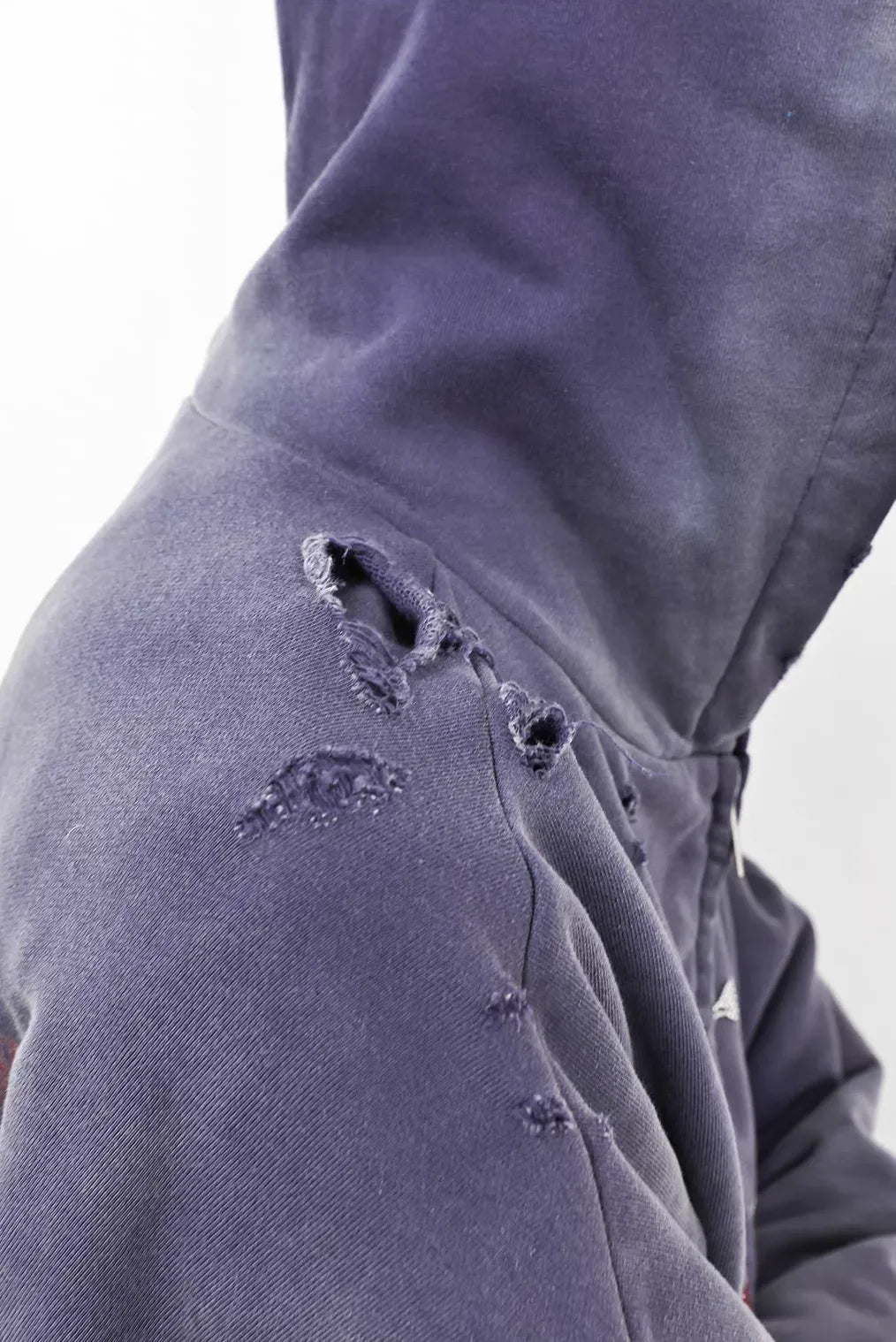 Purple Racing Rhinestone Zip Hoodie