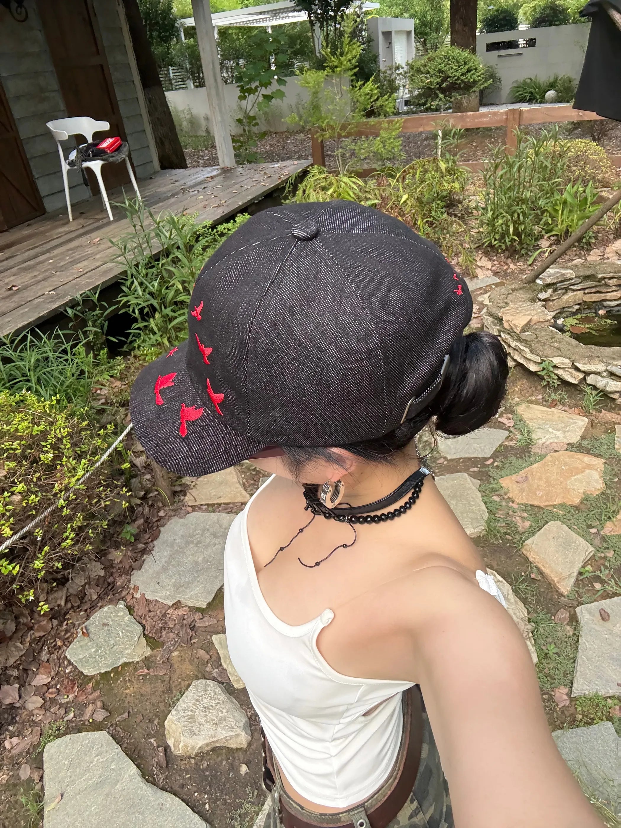 Star Peace Dove Denim Dad Cap